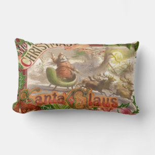 Almofada Lombar Vintage Papai Noel