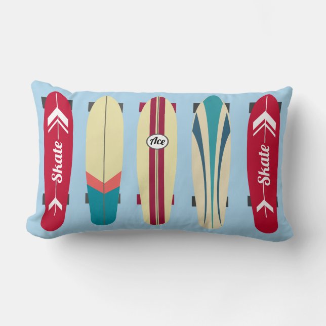 Almofada Lombar Vintage Skateboard (Frente)