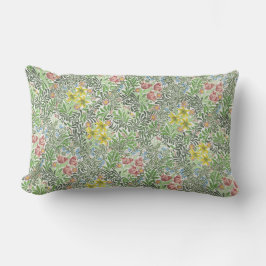 Almofada Lombar Vintage William Morris Bower Flowers Greenery