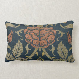 Almofada Lombar Vintage William Morris Rosa e Lily