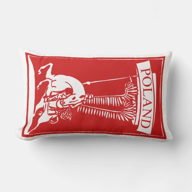 Almofada Lombar Vintage Winged Hussar polonês (Frente)
