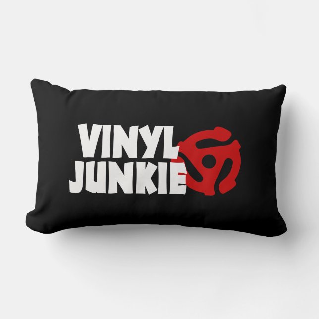 Almofada Lombar Vinyl Junkie (Frente)