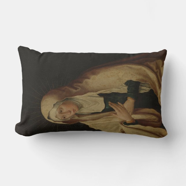 Almofada Lombar Virgem Maria velada (por Lucas van Leyden) (Frente)