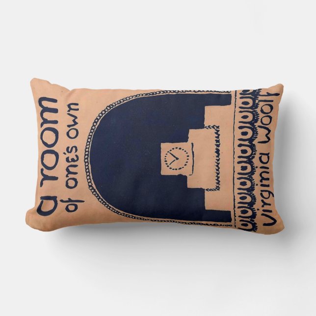 Almofada Lombar Virginia Woolf Book Cobrir A Room of One (Frente)