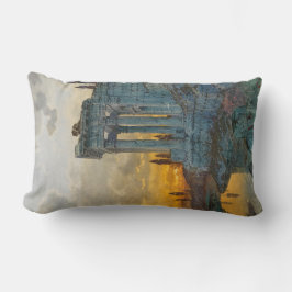 Almofada Lombar Visão do Sul da Itália com as antigas ruínas roman