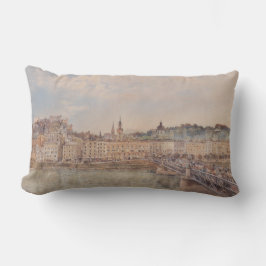 Almofada Lombar Vista de Salzburgo (por Rudolf von Alt)
