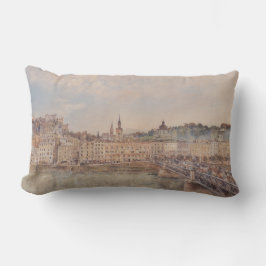 Almofada Lombar Vista de Salzburgo (por Rudolf von Alt)