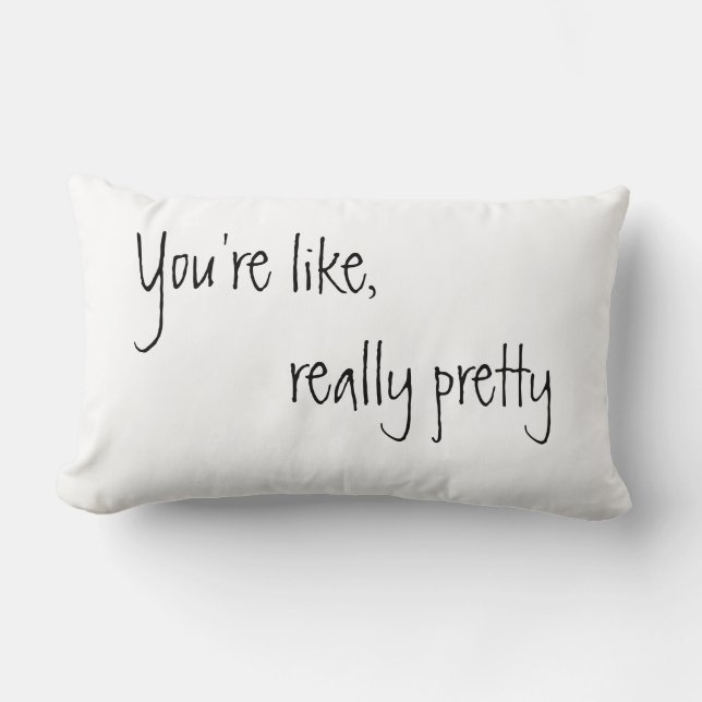 Almofada Lombar Você é como realmente bonito (Frente)
