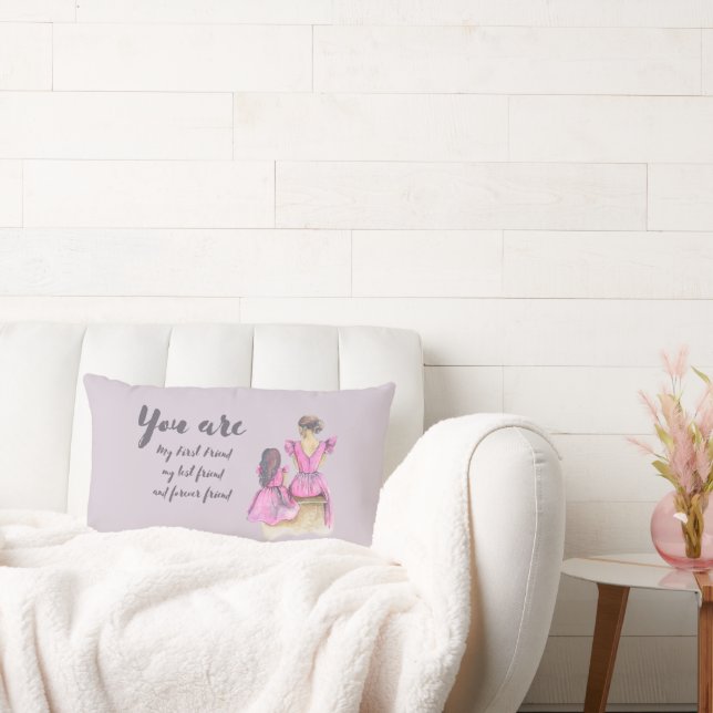 Almofada Lombar Você é minha melhor amiga mãe (Sofá)