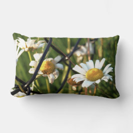 Almofada Lombar Vrede achter het hek. In bloemen illustratief.