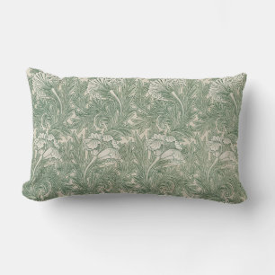 Almofada Lombar Wallpaper tulip William Morris verde têxtil
