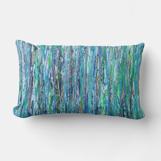 Almofada Lombar Water Under the Bridge Outdoor Lumbar Throw Pillow (Frente)