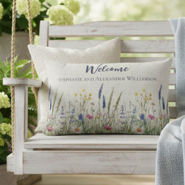 Almofada Lombar Welcome Porch Pillow – Wildflower Meadow