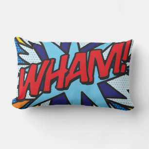 Almofada Lombar WHAM KA-POW Divertido Moderno Comic Book Legal