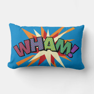 Almofada Lombar WHAM ZAP Divertido Moderno Legal Arte Pop de Quadr