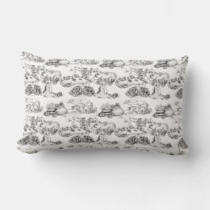 Almofada Lombar WHEATEN Terrier Black Toile & Gingham