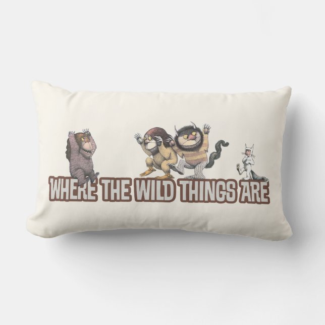 Almofada Lombar Where the Wild Things Are Characters on Logo (Frente)