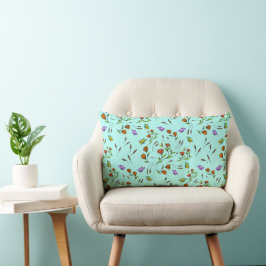Almofada Lombar Whimsy Bloom Floral Throw Pillow