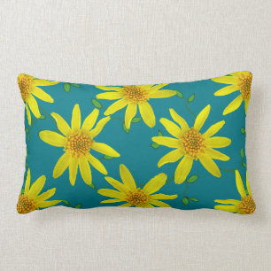 Almofada Lombar Wildflower amarelo botânico em alguma cor