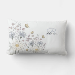 Almofada Lombar Wildflowers and butterfly