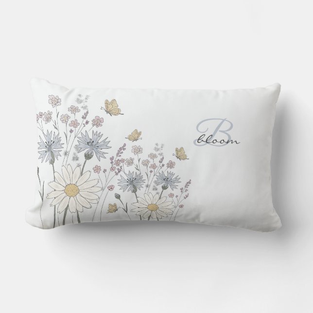 Almofada Lombar Wildflowers and butterfly (Frente)