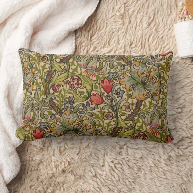 Almofada Lombar William Morris Ouro Lily Antique (Cobertor)