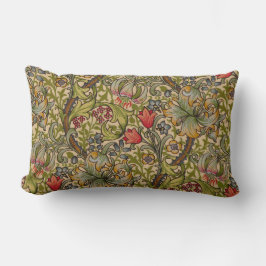 Almofada Lombar William Morris Ouro Lily Antique