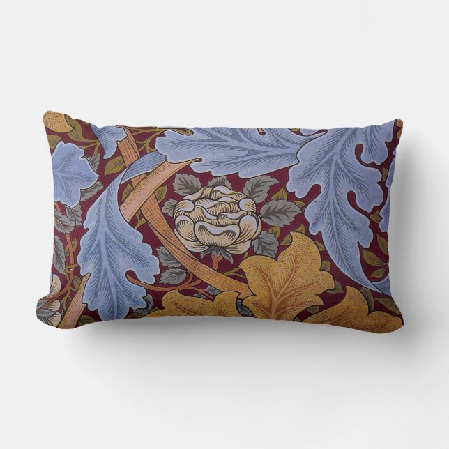 Almofada Lombar William Morris Rua James Acanthus Wallpaper (Frente)
