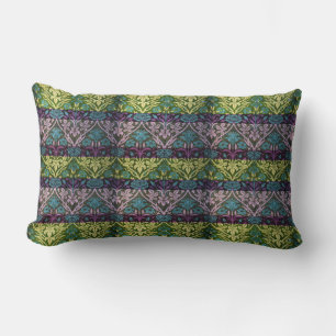 Almofada Lombar William Morris Vintage Rosa e Lily Pink Yellow