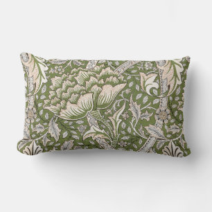 Almofada Lombar William Morris Windrush flores florais clássicas