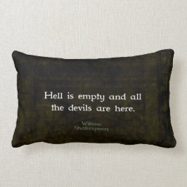 Almofada Lombar William Shakespeare Citação Humorosa de Testemunha