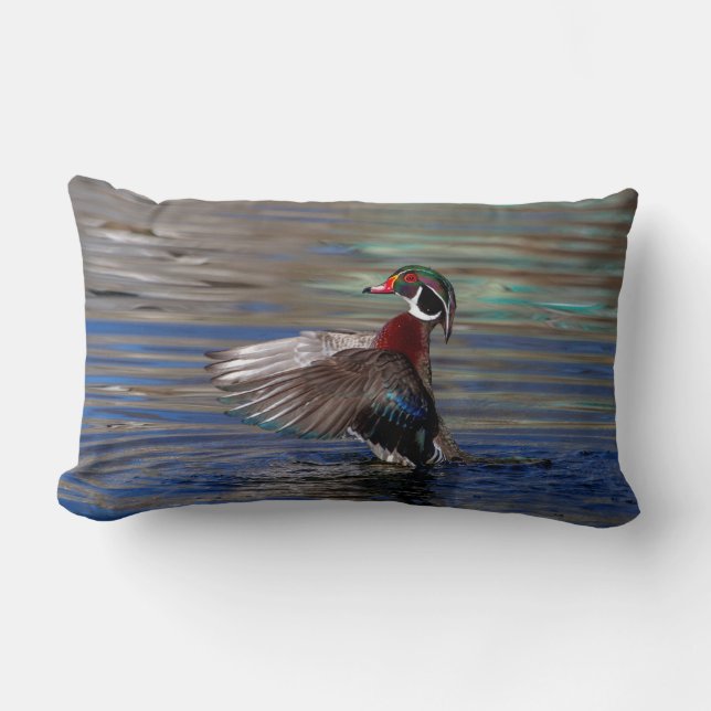 Almofada Lombar Wing Flapping Wood Duck (Frente)