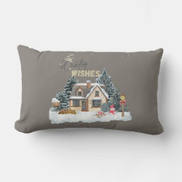 Almofada Lombar Winter Wishes Christmas Gift For Home Decor Pillow