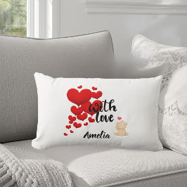 Almofada Lombar With Love Personalized Throw Pillow