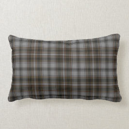 Almofada Lombar Xadrez de Tartan cinzenta preta de Brown