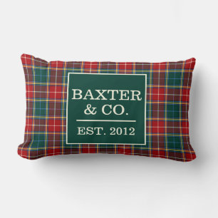 Almofada Lombar Xadrez escocesa do Tartan de Baxter do clã