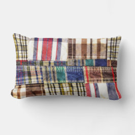 Almofada Lombar Xadrez Patchwork