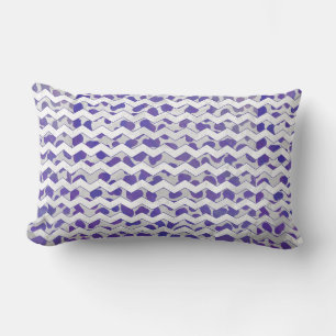 Almofada Lombar Xadrez Roxo e Branco Dalmata