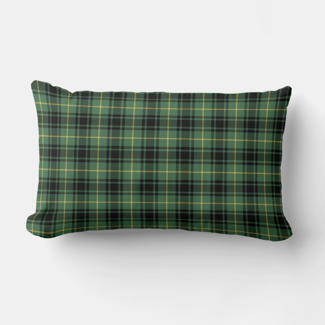 Almofada Lombar Xadrez Verde Clan MacArthur Tartan (Frente)