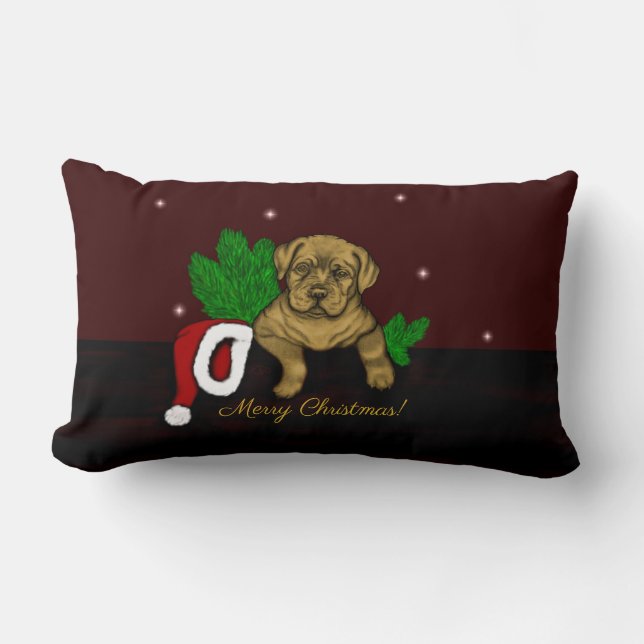 Almofada Lombar XMas puppy (Frente)