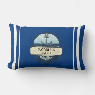 Almofada Lombar Yacht clube de iate de Âncora Náutica Azul Nome da