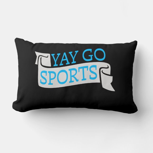 Almofada Lombar Yay Go Sports Sarcastic Funny Anti Sports Humor (Frente)