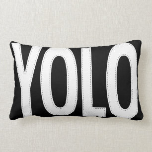 Almofada Lombar YOLO Com Título Personalizado Só Vive Uma Vez