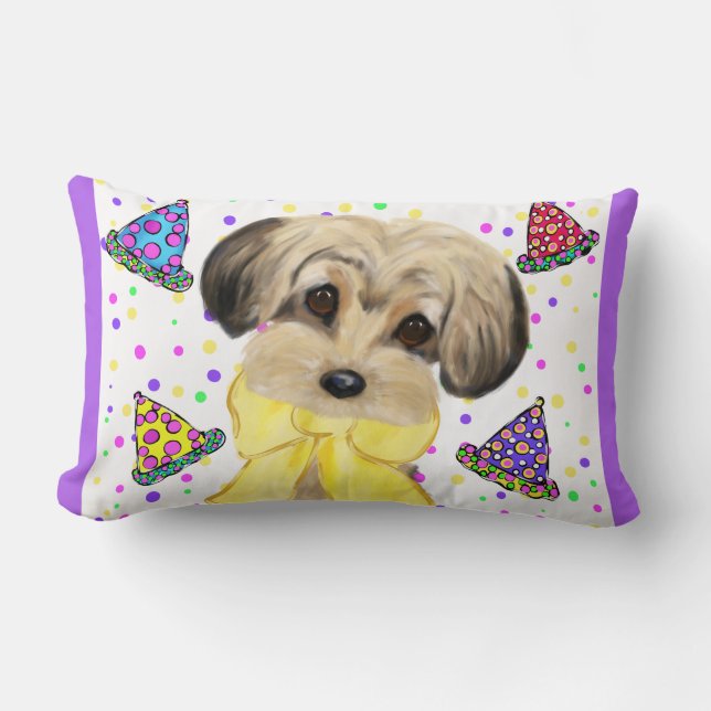 ALMOFADA LOMBAR YORKIE POO (Frente)