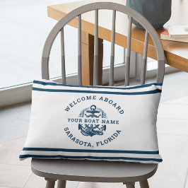 Almofada Lombar Your Name of Boat Ancient Anchor 