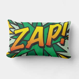 Almofada Lombar ZAP POW Diversão História em Quadrinhos Retrô Arte