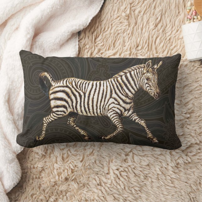 Almofada Lombar zebra de safra com design paisley (Cobertor)