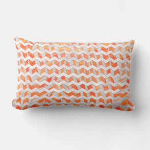 Almofada Lombar Zebra Orange e Impressão branca