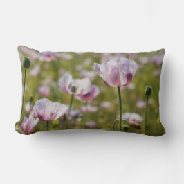 Almofada Lombar Zomers veld met  lila bloemen in bloei.