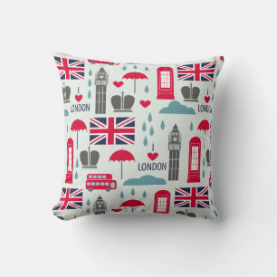 Almofada London Themed Travesseiro decorativo